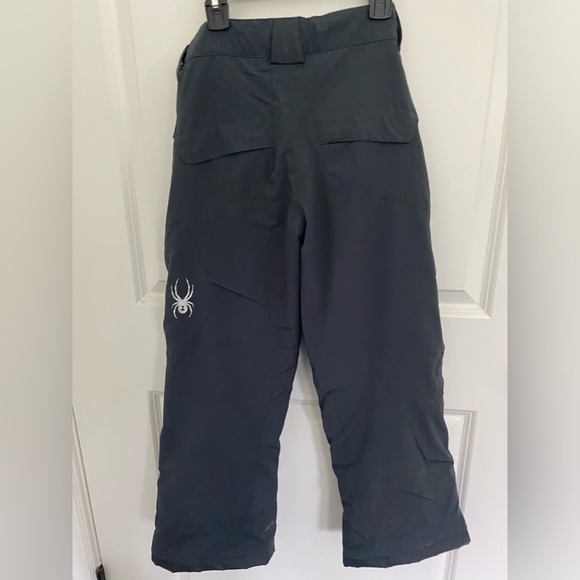 Youth Black Spyder Ski Pants - Picture 3 of 3